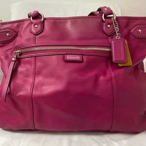 Coach Daisy Bright Magenta Leather Handbag
